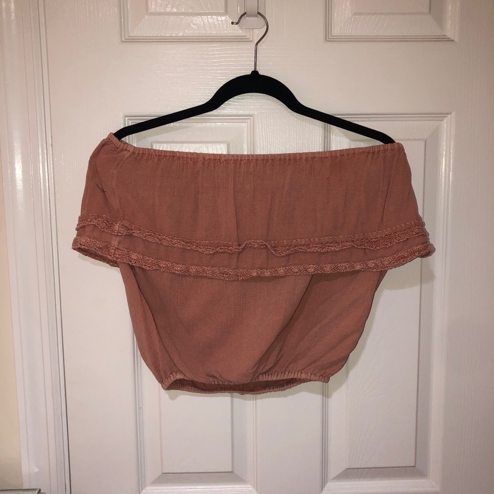 Billabong strapless pink top